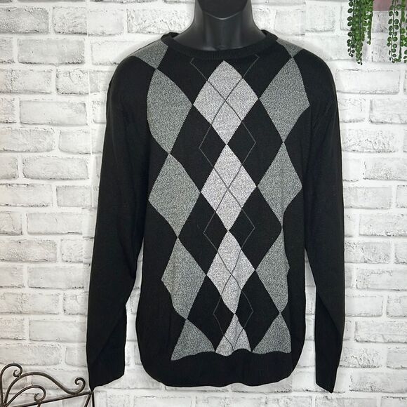 Geoffrey Beene Diamond Sweater Size XL - Picture 1 of 4